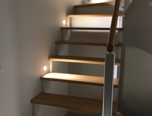 Eclairage LED dans un escalier